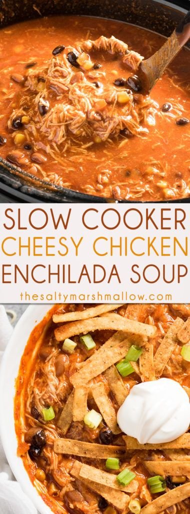 Chicken Enchilada Soup - The Salty Marshmallow