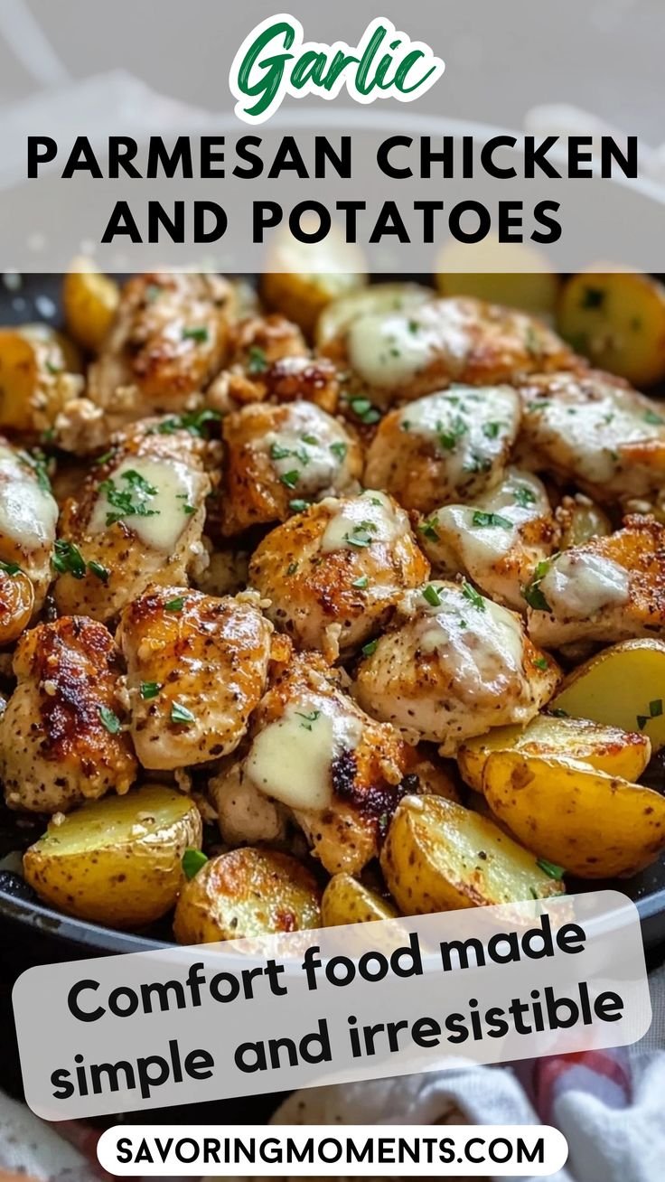 Garlic Parmesan Chicken and Potatoes: Crowd-Pleasing Flavor