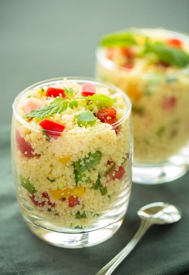 Recette de verrines de taboulé au citron