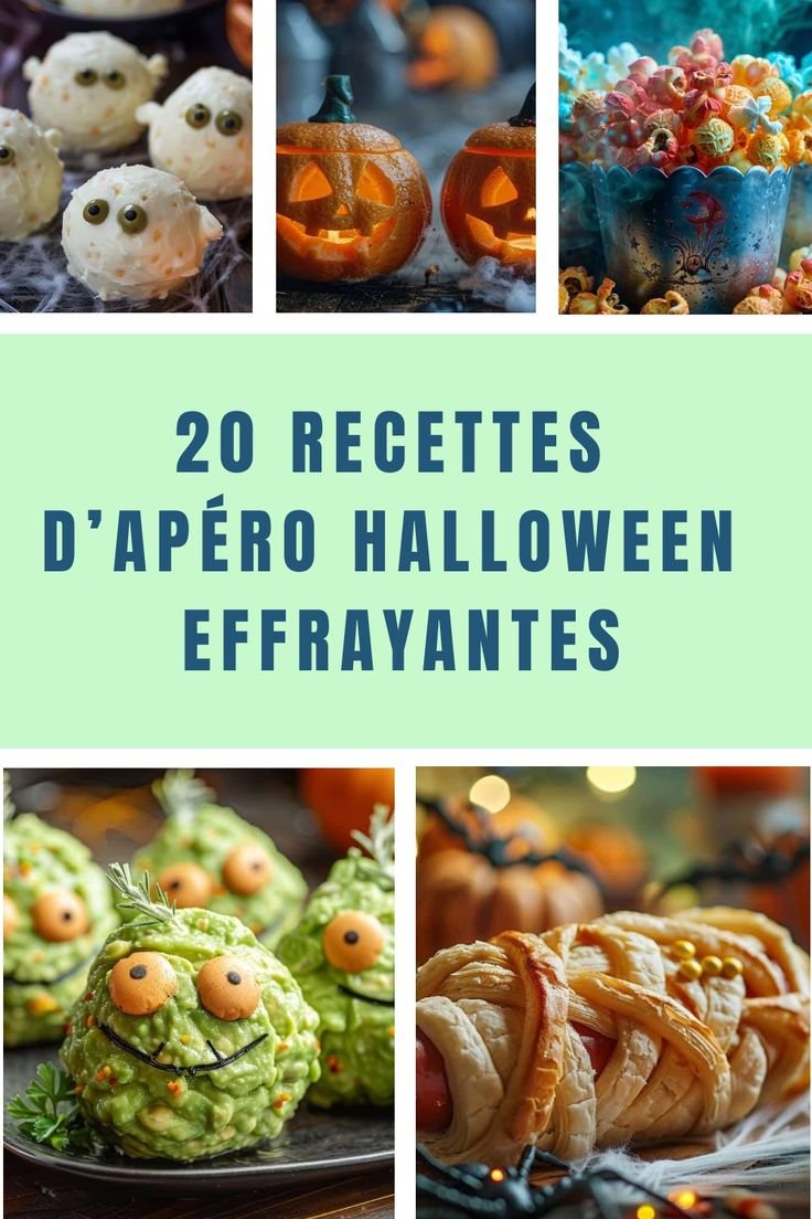 20 Recettes d’Apéro Halloween Effrayantes