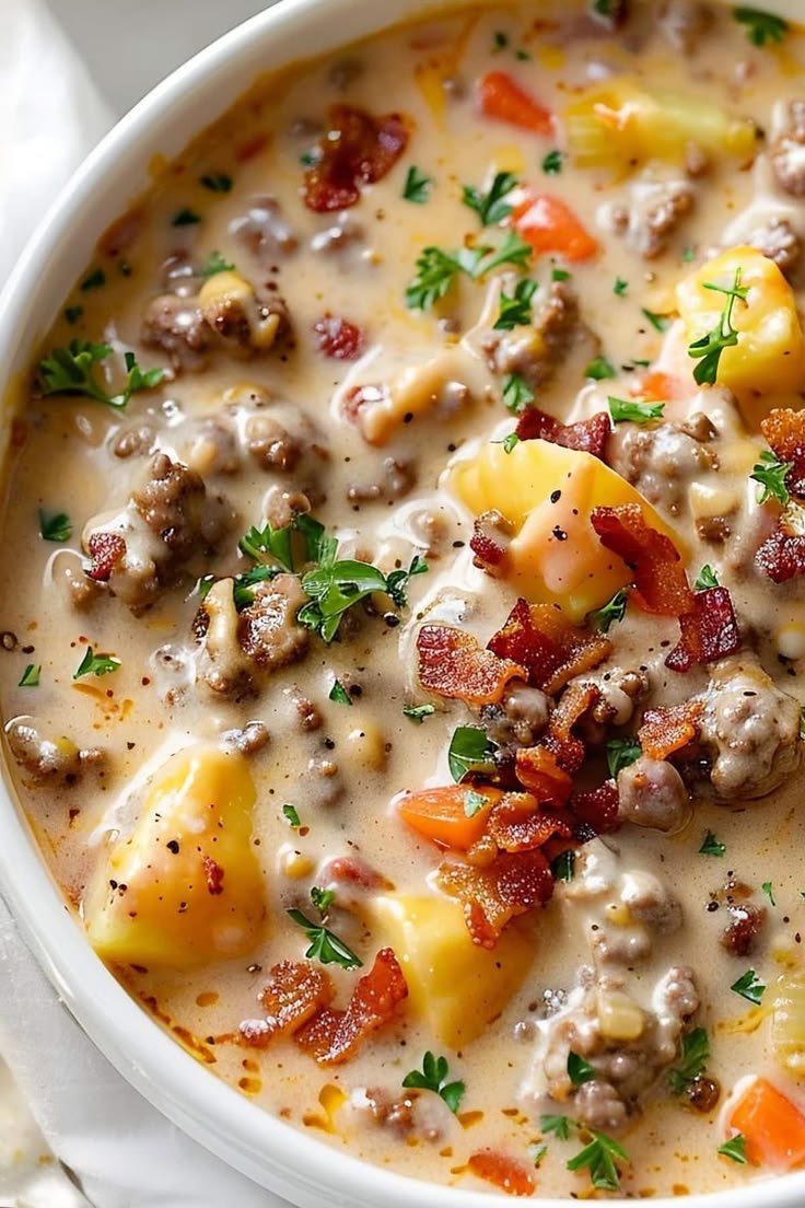 Cheeseburger Soup