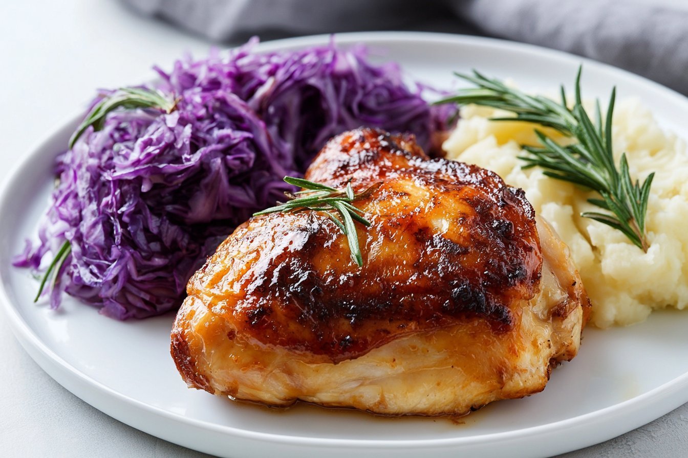 One-Pan Oktoberfest Chicken With Red Cabbage