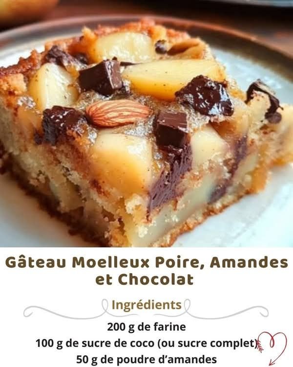 Chef Philippe Etchebest 👨‍🍳 Recettes & Astuces | Gâteau Moelleux Poire, Amandes et Chocolat (Vegan) | Facebook