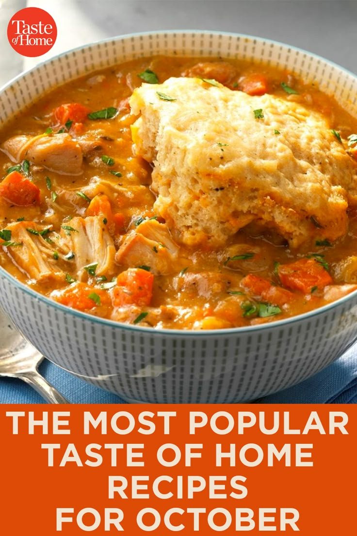 The Most Popular Taste of Home Recipes for October
