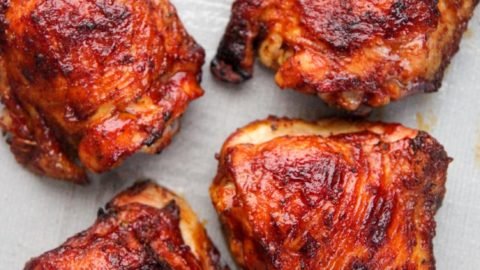 Oven Baked BBQ Chicken Thighs