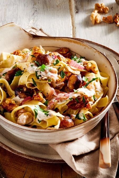 Cremige Maronen-Pappardelle Rezept  | LECKER