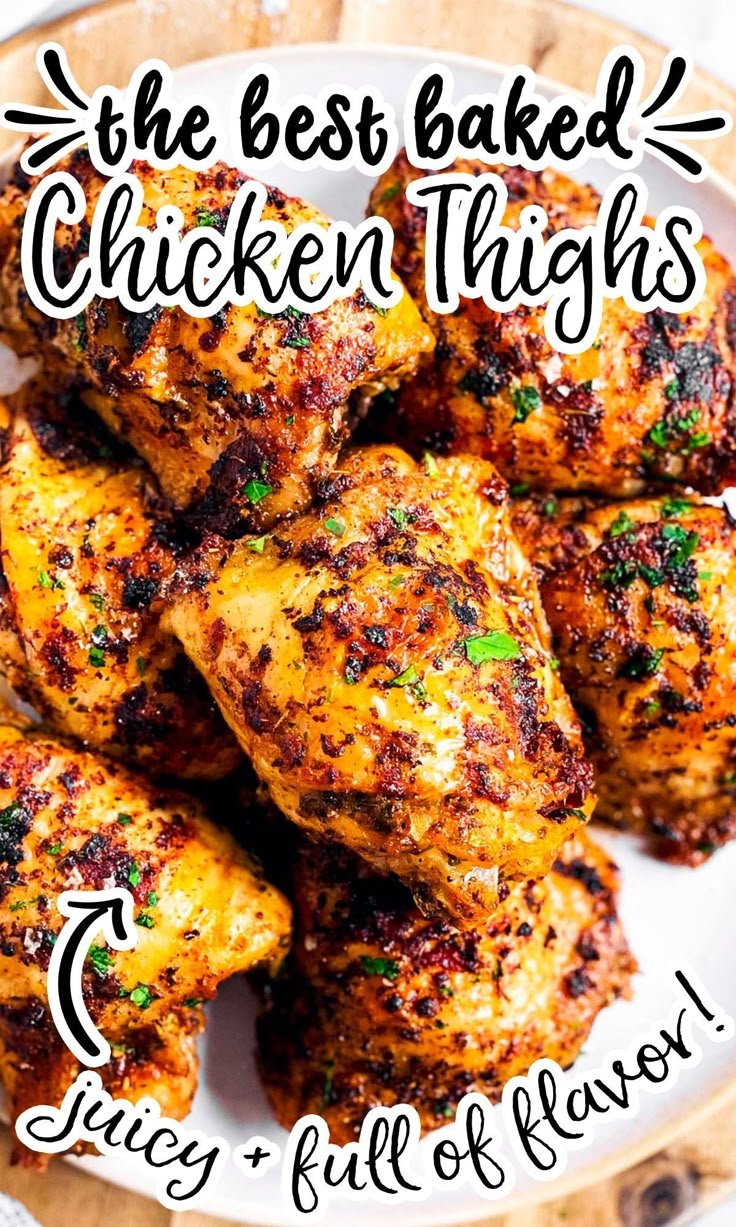 Oven Baked Chicken Thighs