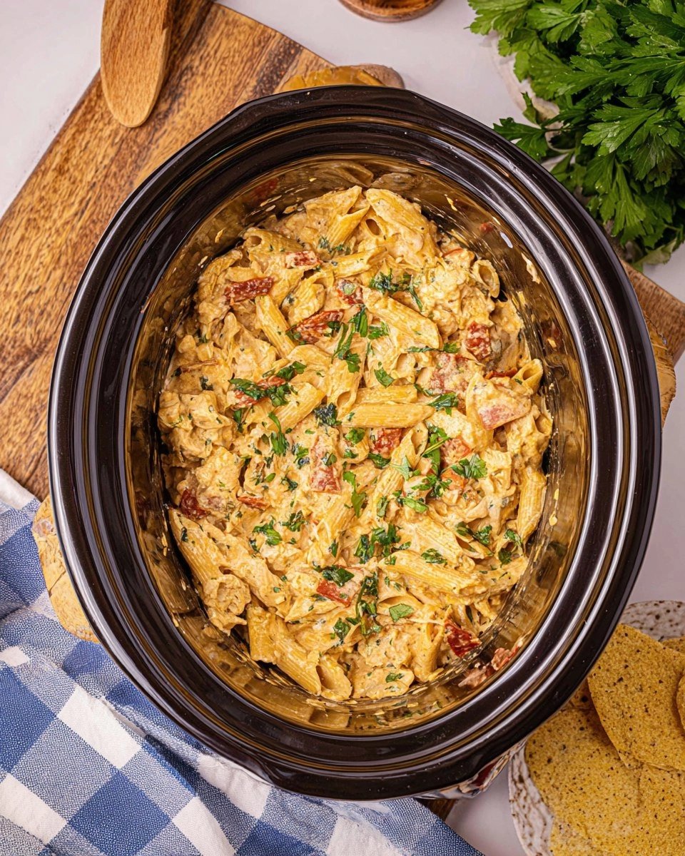 Crockpot Marry Me Chicken Pasta