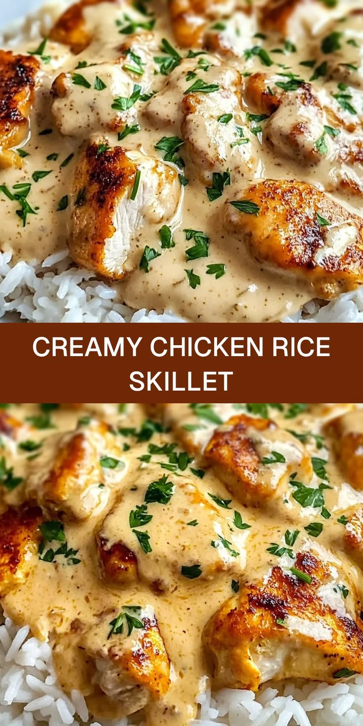 Creamy Chicken and Rice Skillet: Simple Chicken Tenderloin Recipes