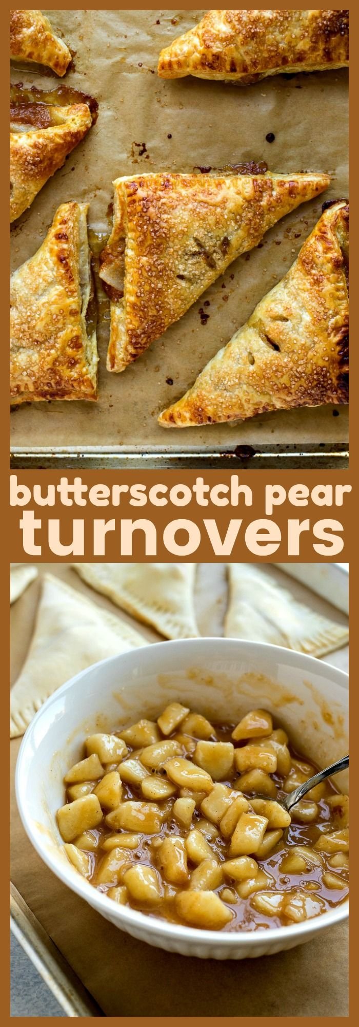 Butterscotch Pear Turnovers