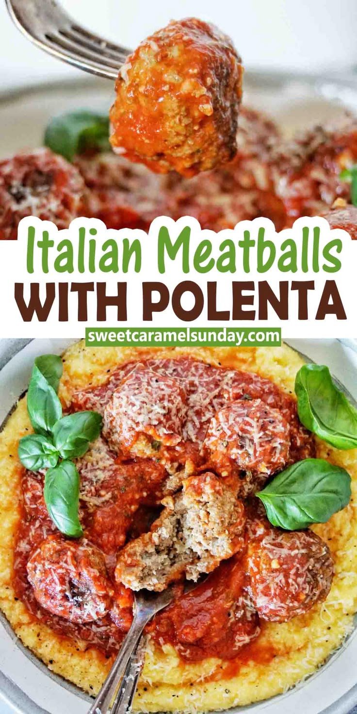Meatballs with Polenta