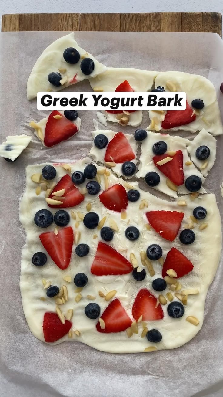 Frozen Yogurt Bark with Berries