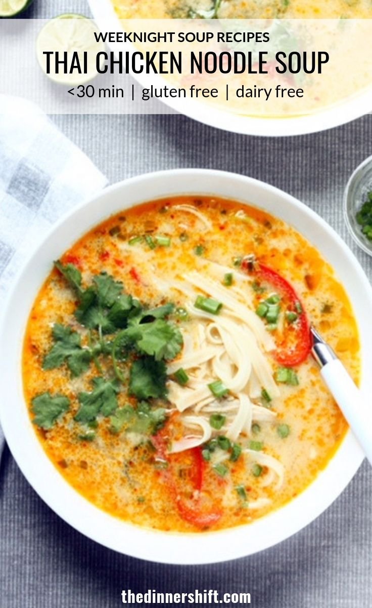 30 MINUTE THAI CHICKEN NOODLE SOUP