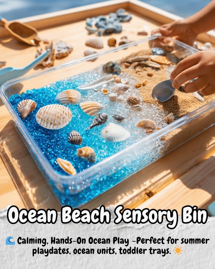 Caja Sensorial de Playa del Océano