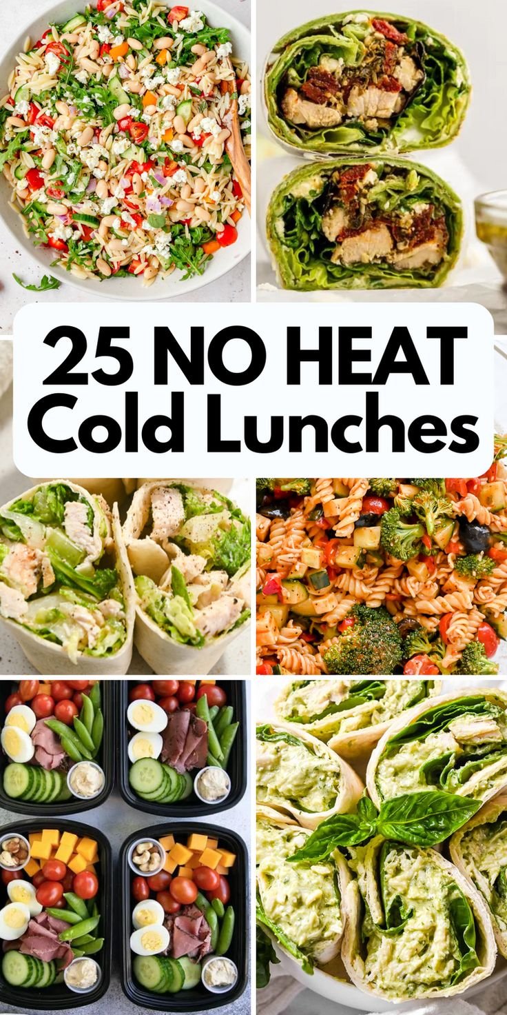 25 No Heat Cold Lunches