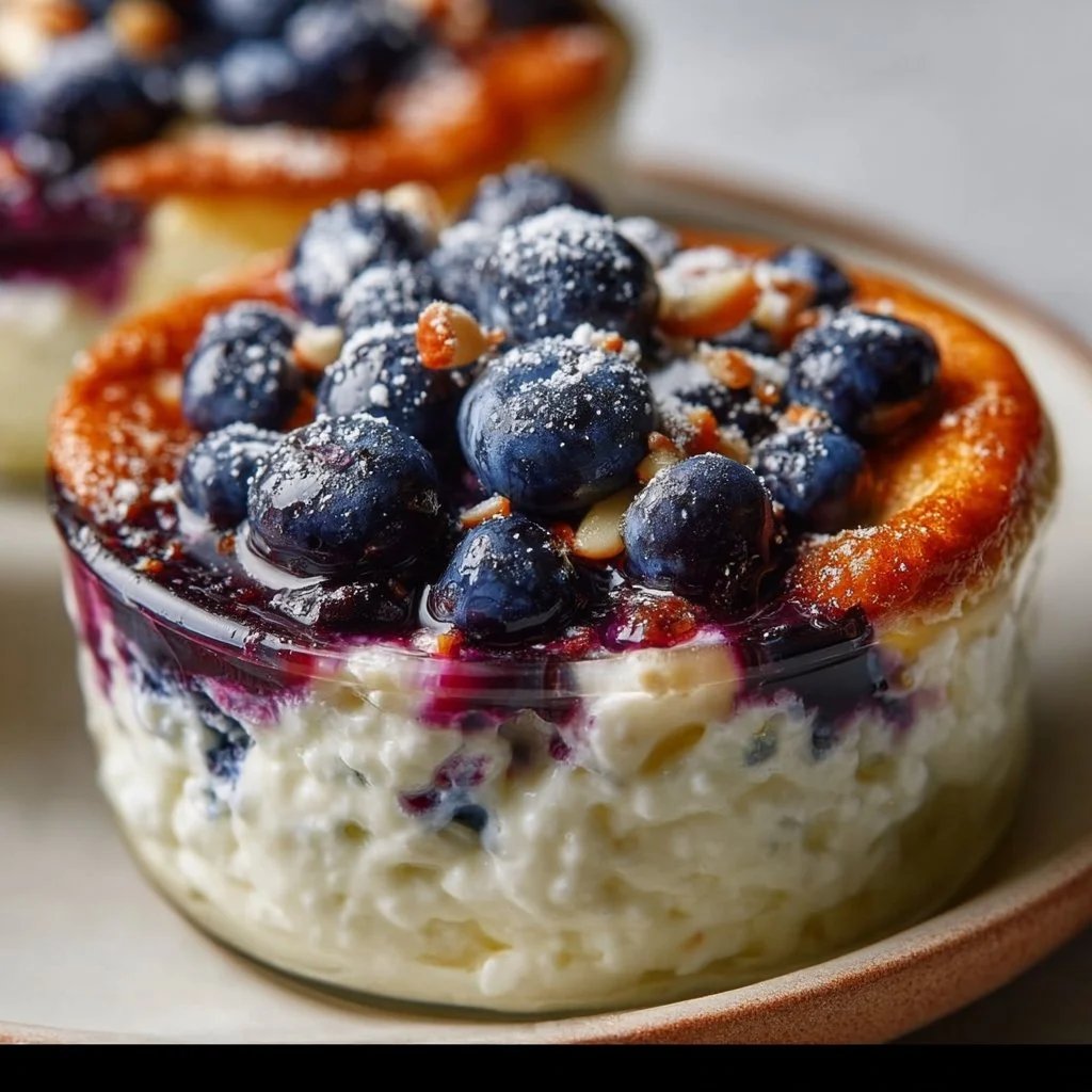 Baked Blueberry Cottage Cheese Breakfast Bowls