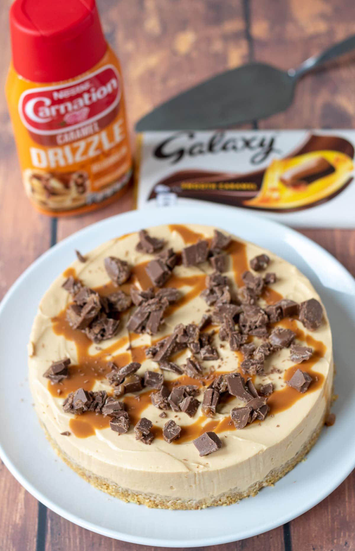 Easy No-Bake Caramel Cheesecake 2 Easy No-Bake Caramel Cheesecake