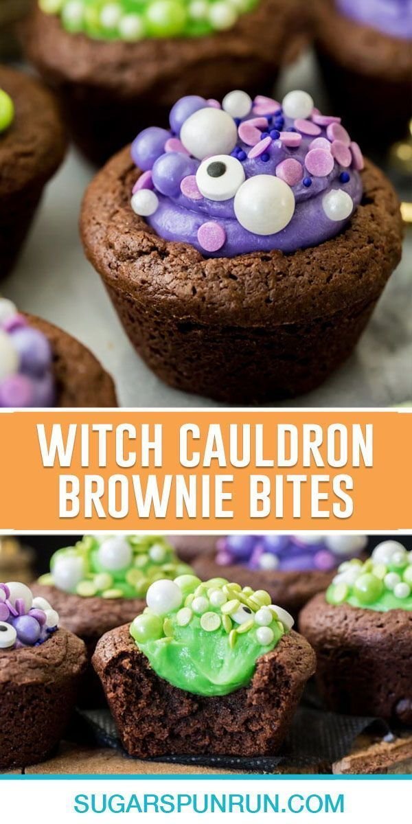 Witch Cauldron Brownie Bites (with Video!)