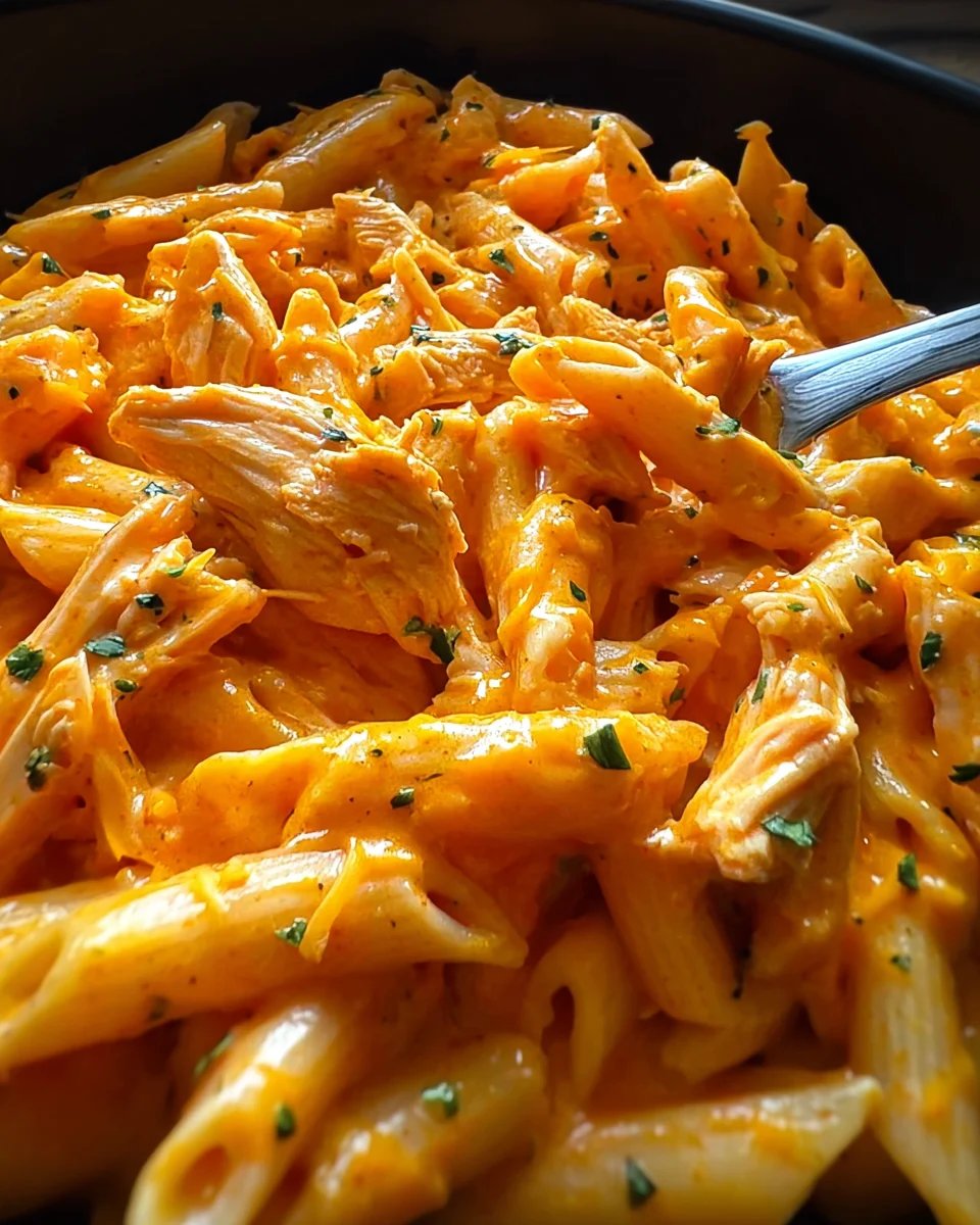 One-Pot Creamy Buffalo Chicken Pasta