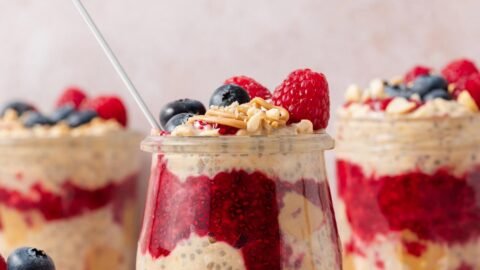 Peanut Butter and Jelly Overnight Oats Recipe