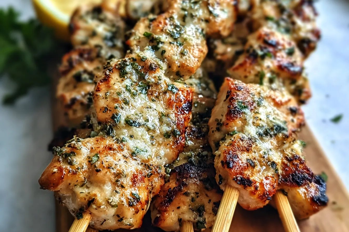 Savory Garlic Parmesan Chicken Skewers: A Summer Must-Try!