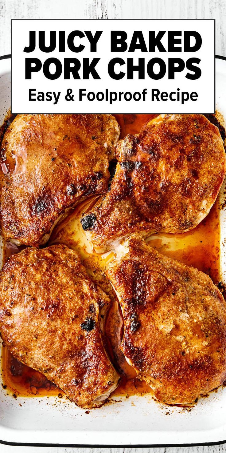 Juicy Baked Pork Chops