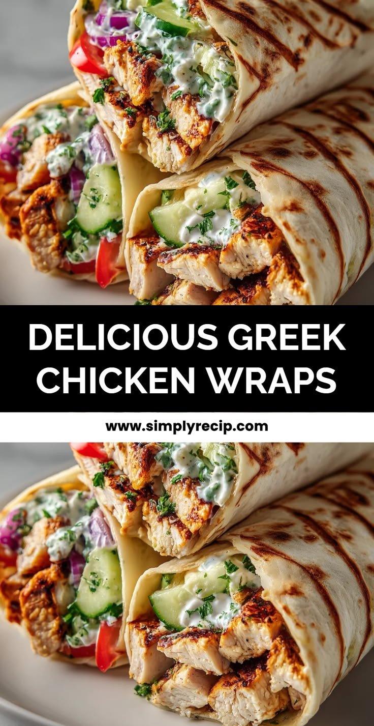 Savor the Flavor: Delicious Greek Chicken Wraps for a Quick Meal