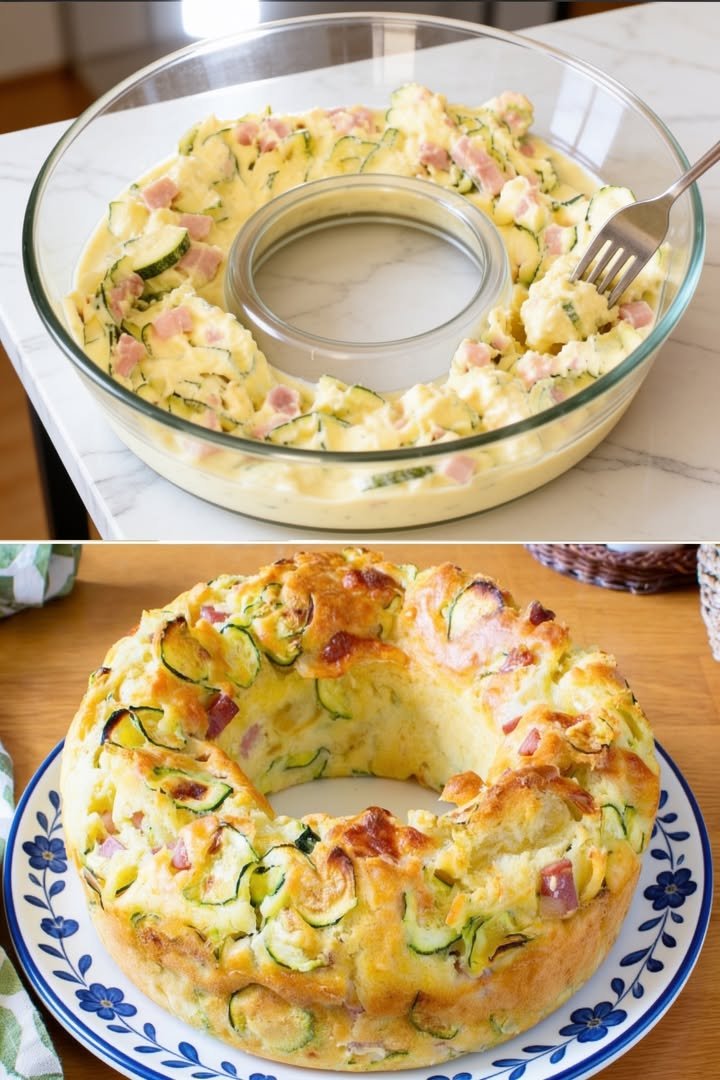 Zucchini-Käse-Kranz