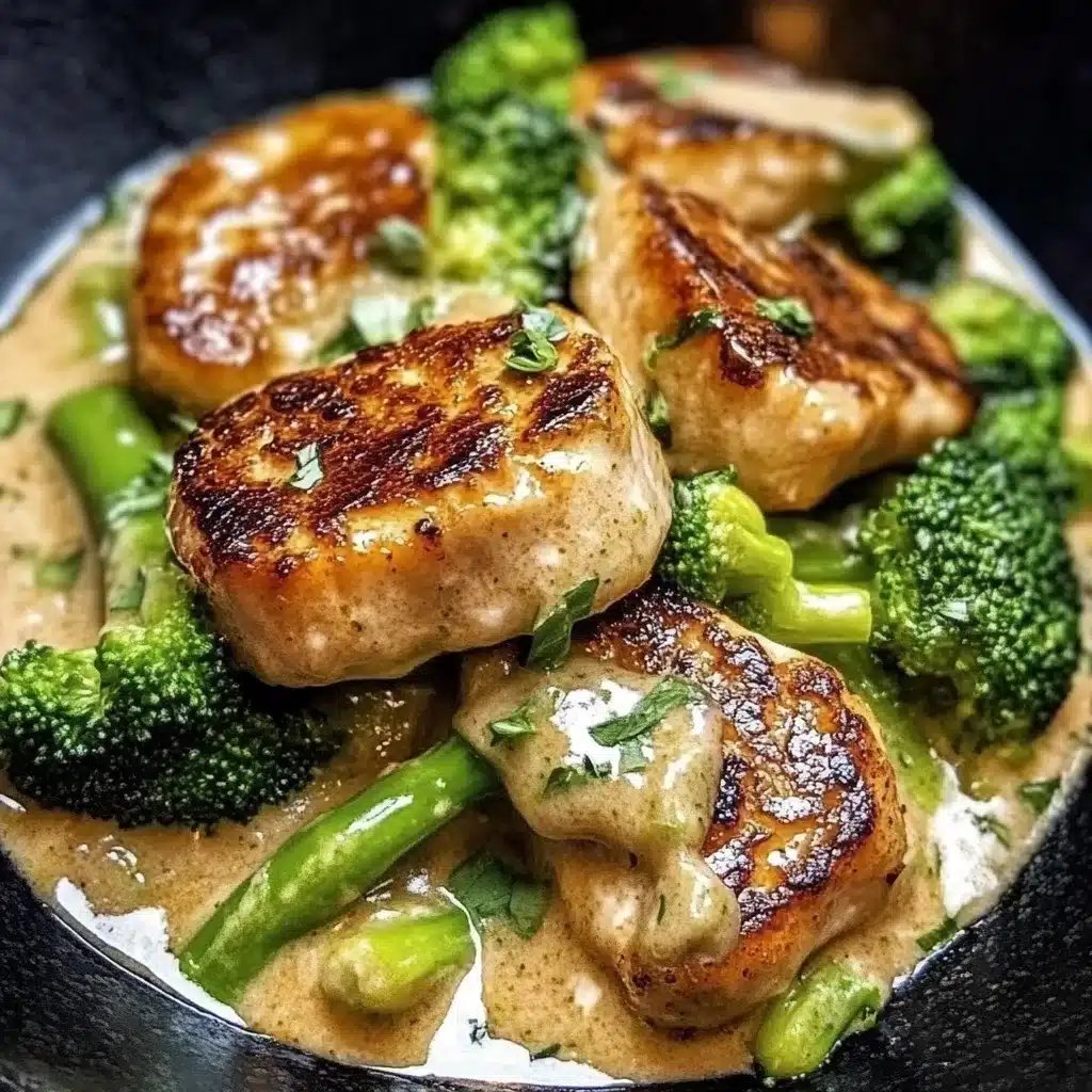 Hähnchenbrust in Brokkoli-Senf-Sauce