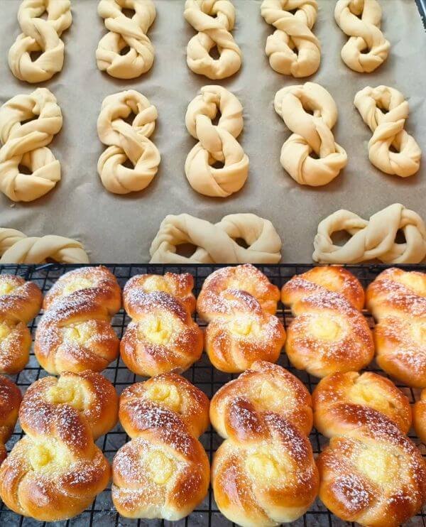 Brioches Soffici con Crema