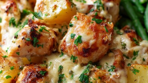 Garlic Parmesan Chicken and Potatoes