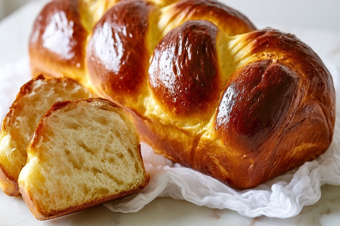 Golden Brioche Bread Loaf