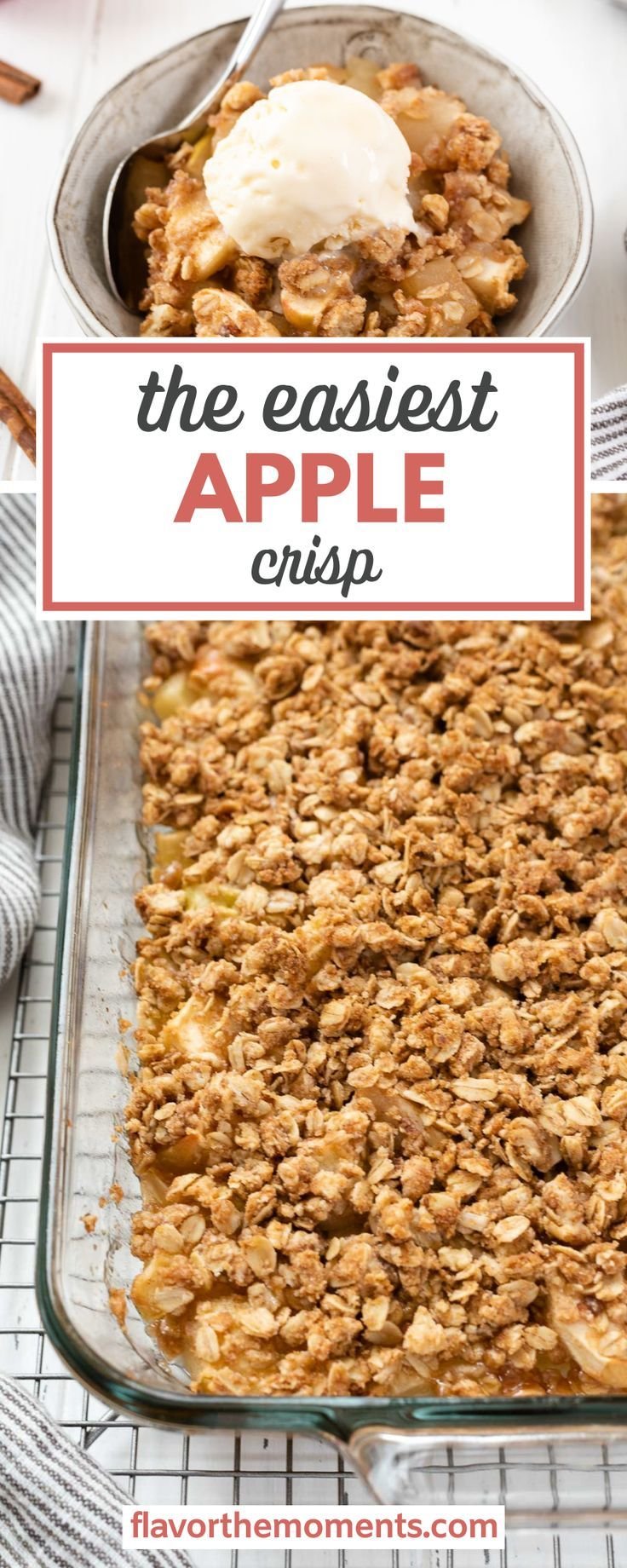 The Easiest Apple Crisp Ever