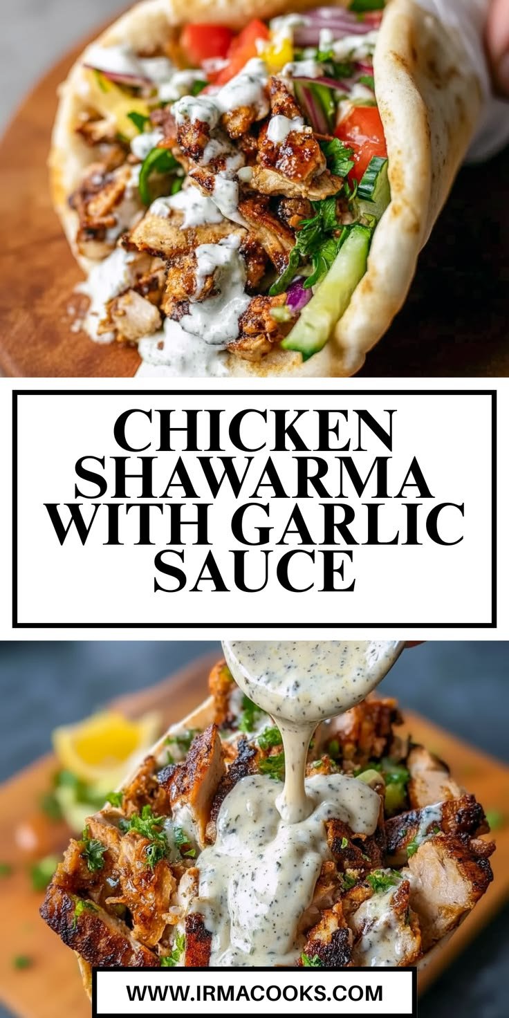 Chicken Shawarma with Garlic Sauce – Fresh & Flavorful Spring Dinner