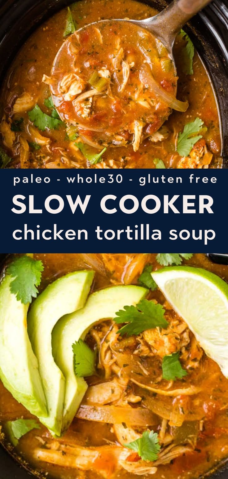 Paleo Chicken Tortilla Soup (Whole30, Keto)