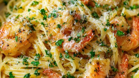 Creamy Garlic Shrimp Pasta