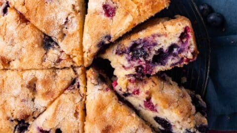 Red White and Blue Berry Cake