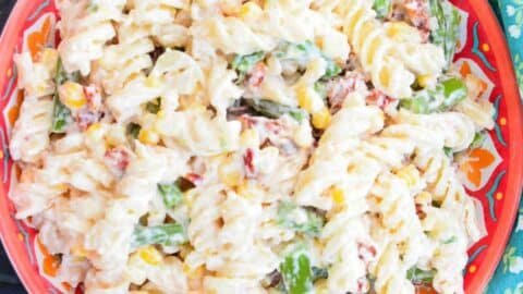 Pasta Salad with Creamy Parmesan Dressing