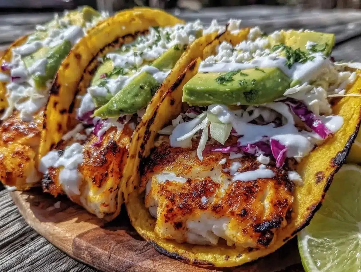 Crispy Grilled Fish Tacos