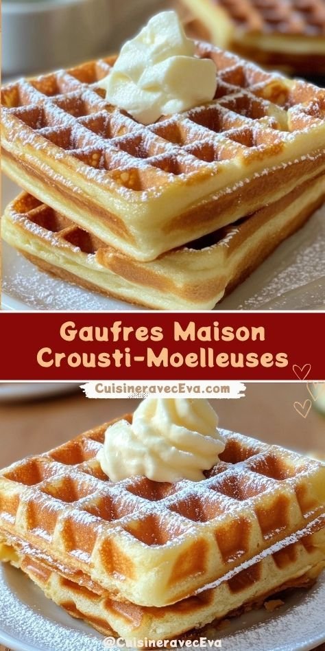 Gaufres Maison Crousti-Moelleuses : légères, dorées et irrésistibles