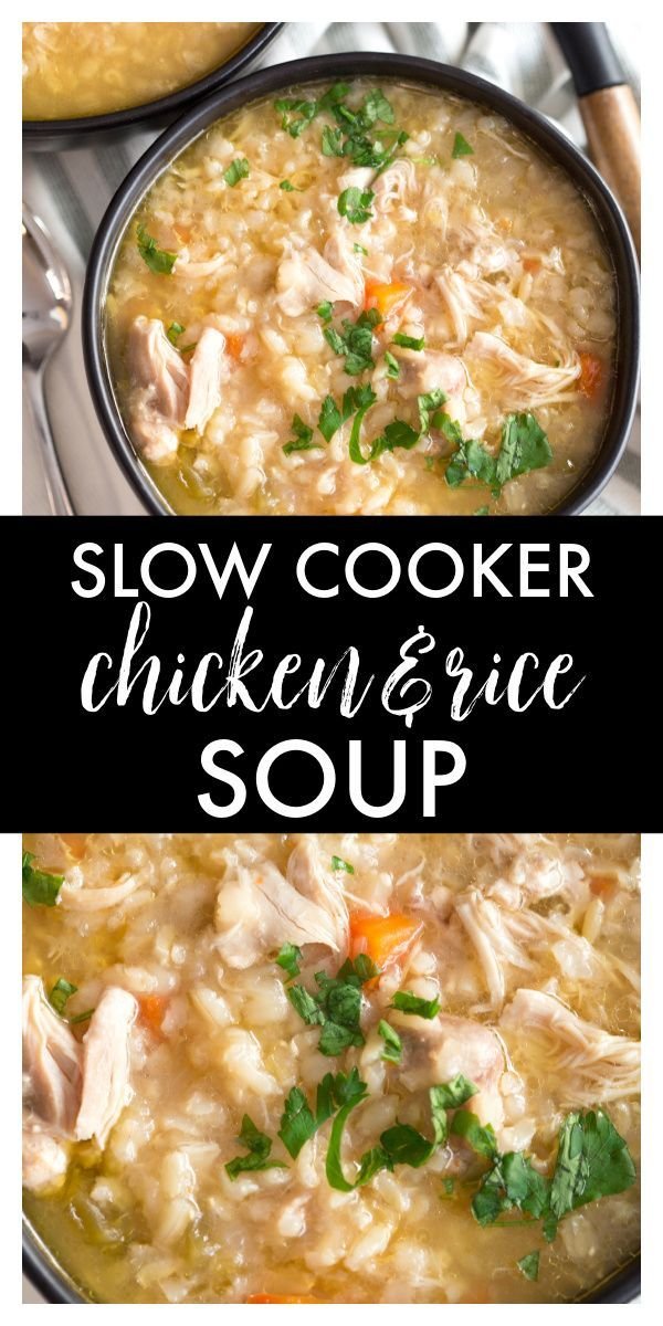 Crock Pot Chicken Rice Soup