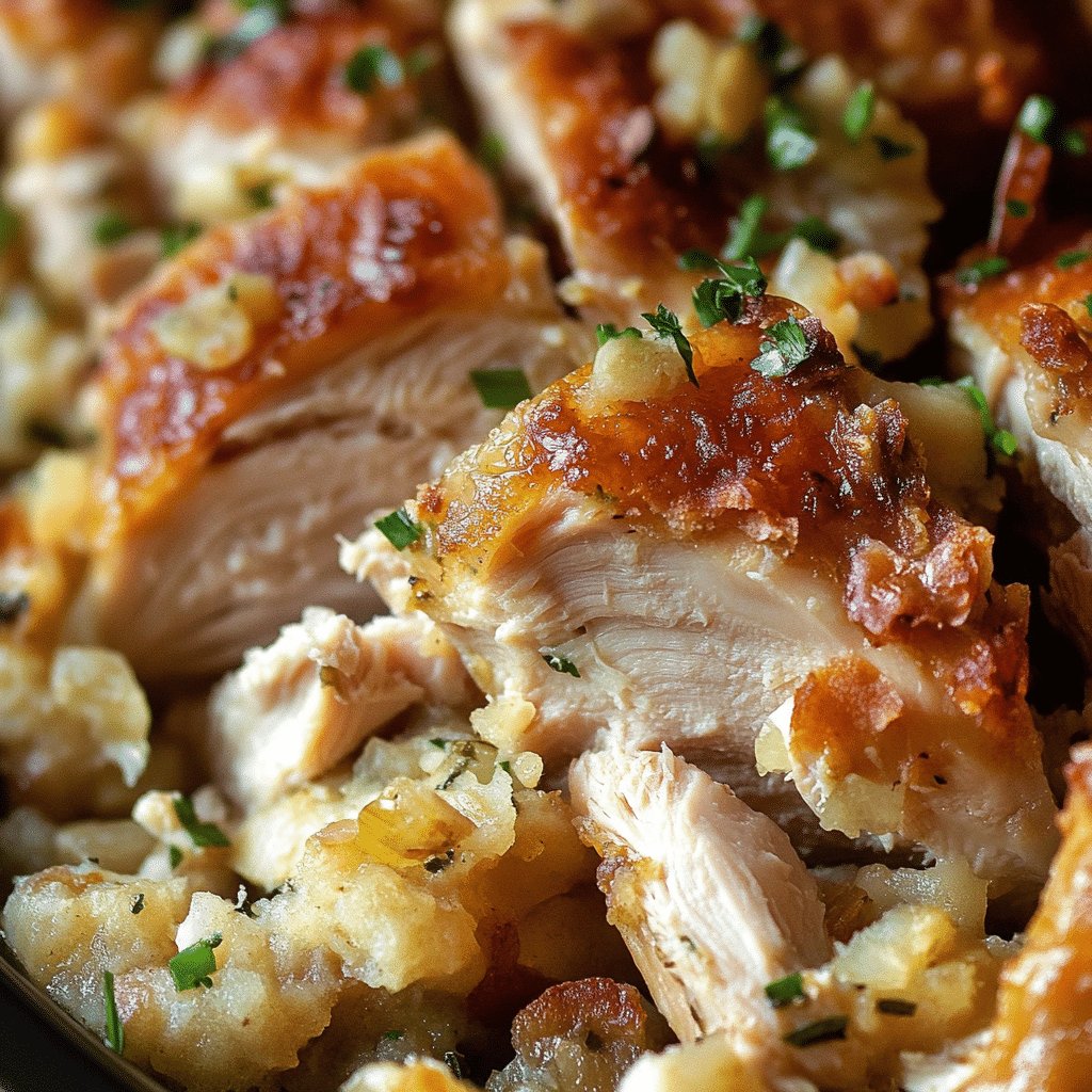 Crockpot Chicken and Stuffing