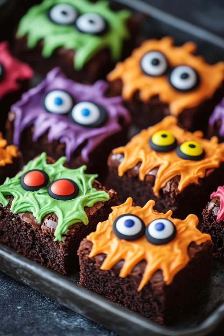 Monster Brownies: Fun and Festive for Halloween Parties!
