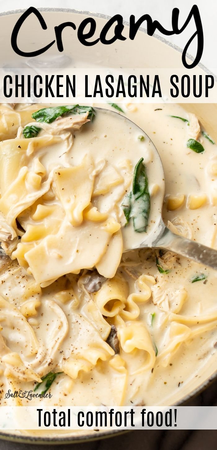 Creamy Chicken Lasagna Soup