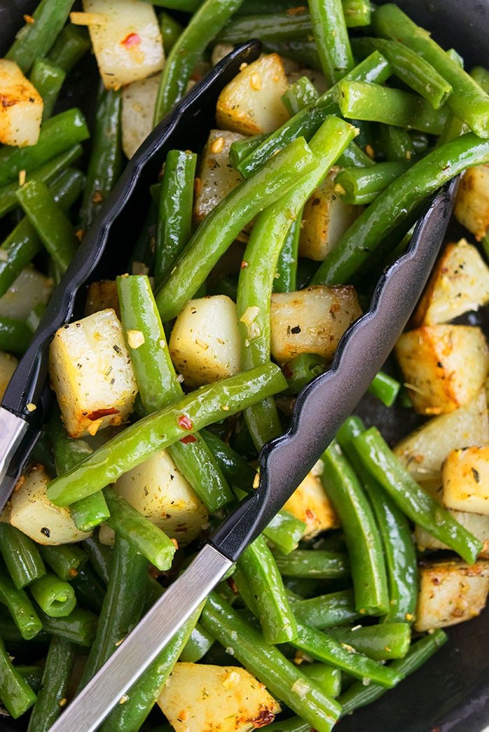 One Pot Green Beans and Potatoes