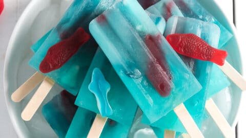 Ocean Blue Lemonade Popsicles