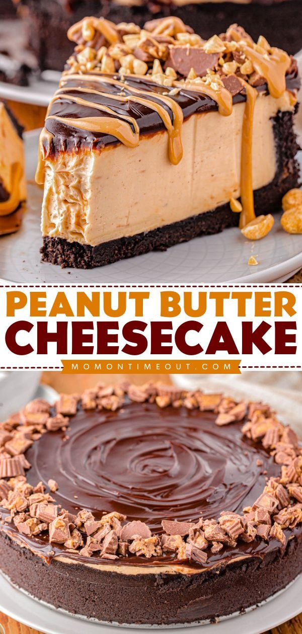 No Bake Peanut Butter Cheesecake