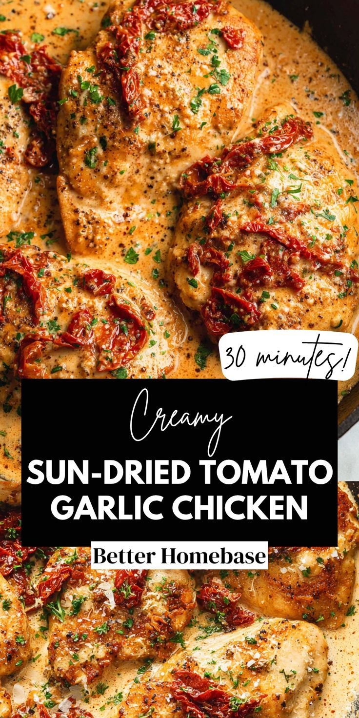 Creamy Sun-Dried Tomato Garlic Chicken