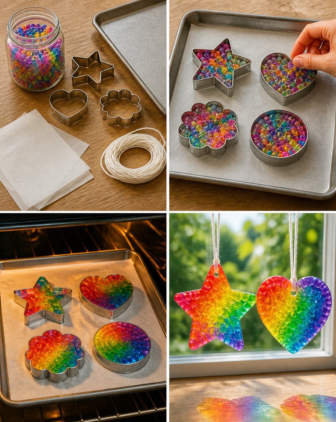 Melting Bead Suncatchers Softly Glow 18 Melting Bead Suncatchers
