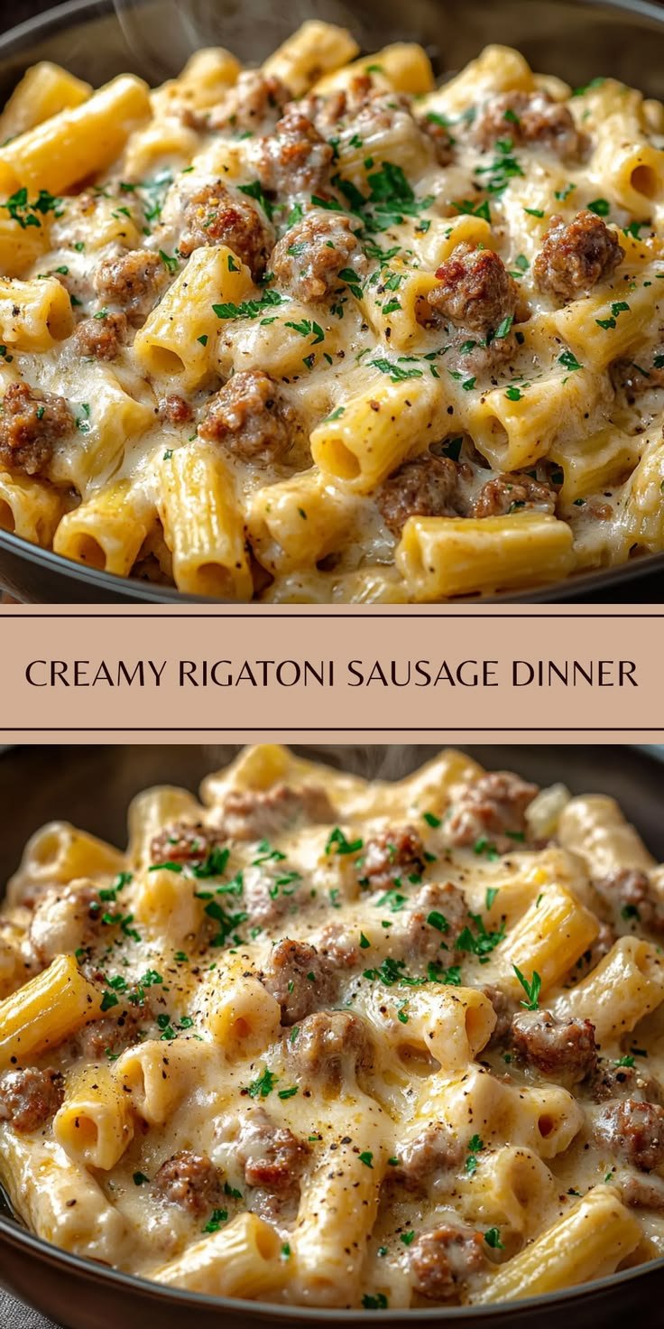 Does a Creamy Rigatoni with Italian Sausage Sound Like Your Next Dinner?
